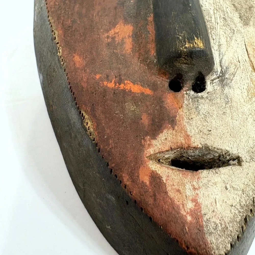 Vintage Lukwakongo Passeport African Lega Tribal Mask Wooden Bwami Wall‎ Decor
